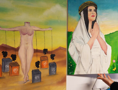 Woman regains dignity through art therapy