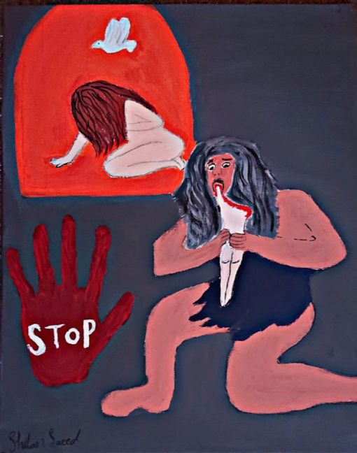 7. Jilan Saeed Malet af: Jelan Kunstnerens beskrivelse: