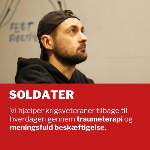 Vi hjælper krigsveteraner tilbage til hverdagen gennem traumeterapi og meningsfuld beskæftigelse.